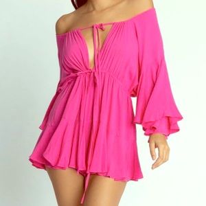 Gorgeous hot pink romper/playsuit